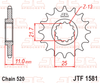 JTF1581.14 Yamaha; JT 14T Front Sprocket