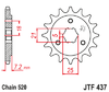 JTF437.15 15T  Front Sprocket