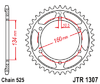 JTR1307.42  JT  42T Rear Sprocket
