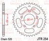 JTR254.37 Honda; 37 Teeth Rear Sprocket