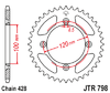 JTR798.47 Suzuki RM85  Yamaha  YZ80  YZ85  JT 47T Rear Sprocket