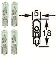 10 x HL124 12v Wedge Base Instrument Bulbs