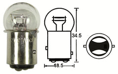10 x XR4A - STOP/TAIL BULB 12V 23/8W