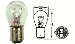 10 x HL244 STOP/TAIL BULBS 12V 21/5W BAY15D