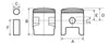 NBC110 Standard Size Postie Bike Piston Kit