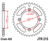 JTR215.56 Honda 56T Rear Sprocket
