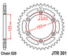 JTR301.48 Honda XR250 XR600 JT 48T Rear Sprocket
